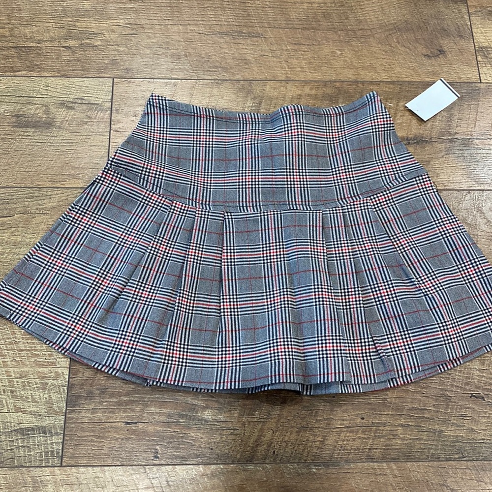 V&X womens plaid pleated mini skirt
